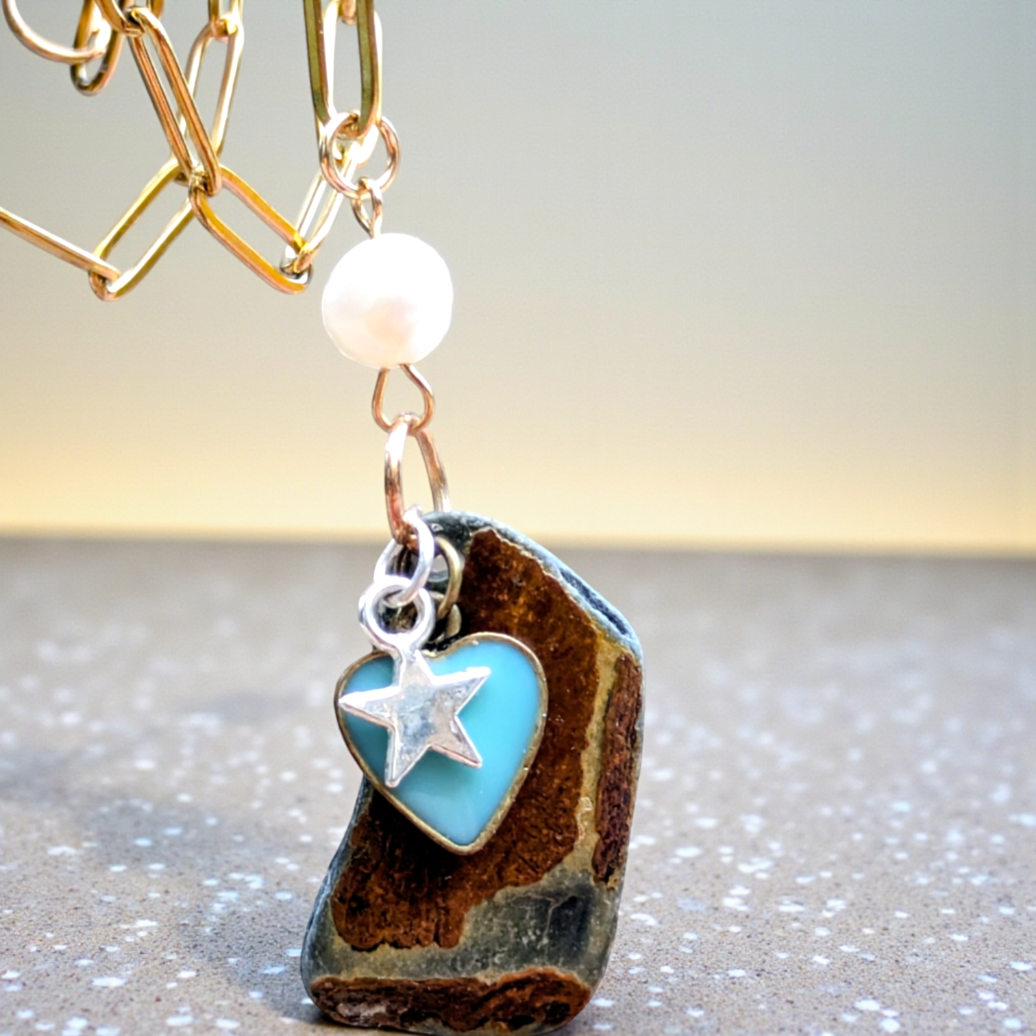 Handmade Welsh Snowdonia Slate Pendant Necklace