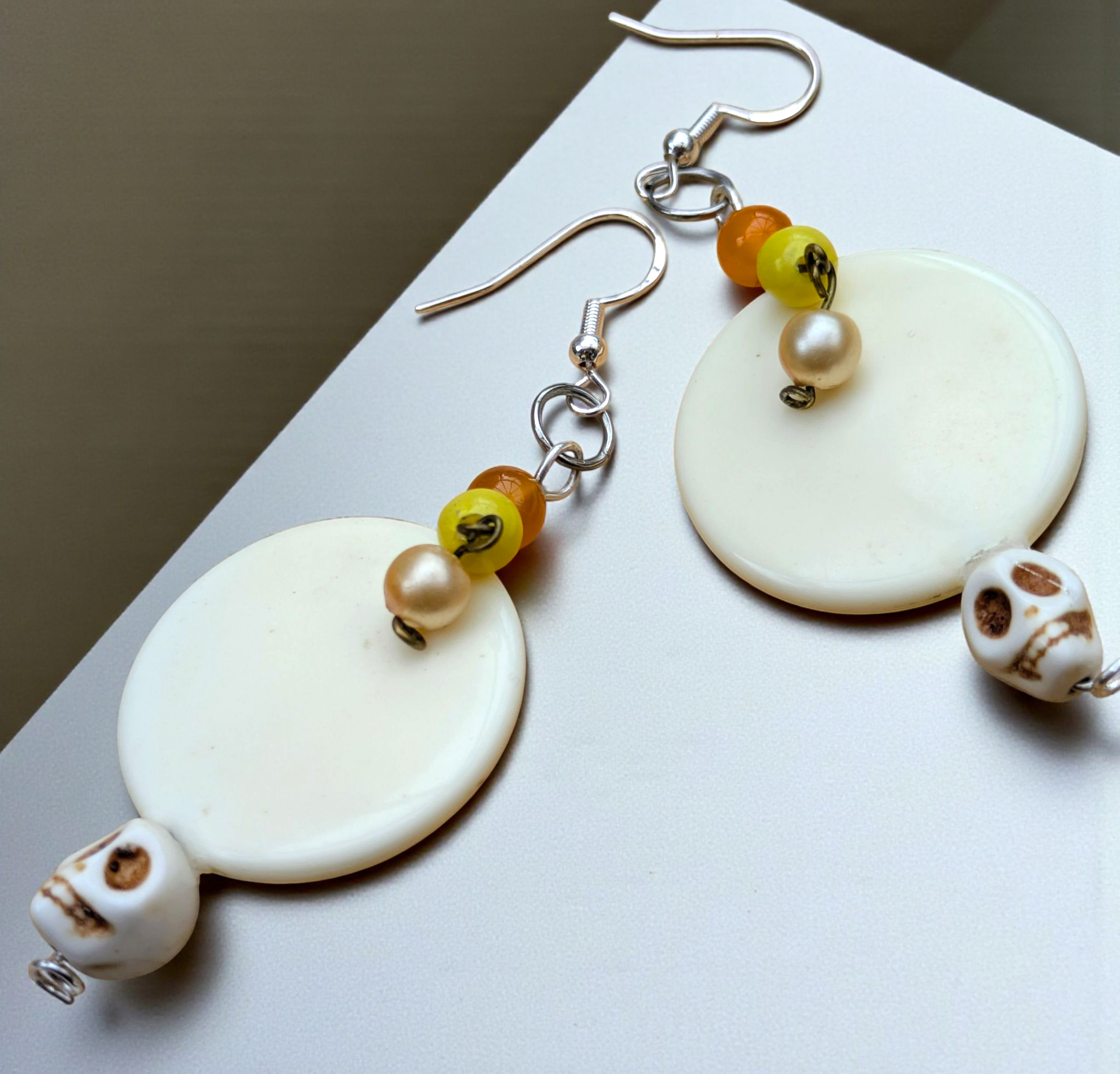 Funky Glamspook Handmade Dangle Earrings on Sterling Silver Hooks