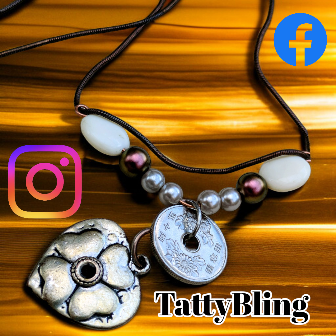 Handmade Boho Japanese Coin Necklace